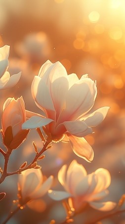 water lily wallpaper, serene, reflection, background for mobile wallpaper (vertical)