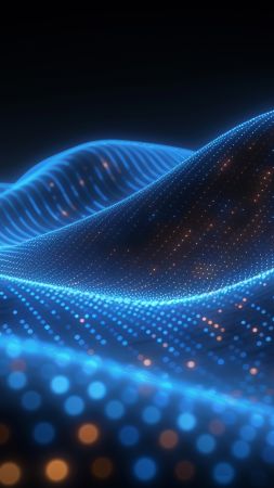 iPhone 16 wallpaper, technology, ocean, background for mobile wallpaper (vertical)