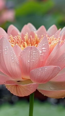 iPhone 16 wallpaper, blooming flower, floral design, background for mobile wallpaper (vertical)