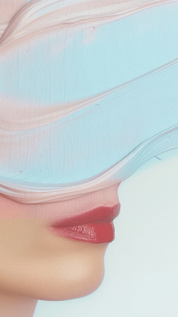 girl wallpaper, makeup, art, background for mobile wallpaper (vertical)