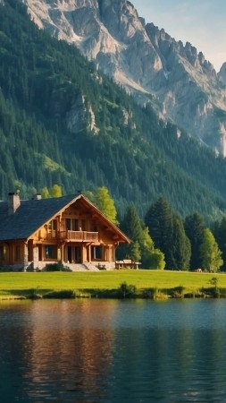 mountains wallpaper, woods, forest, background for mobile wallpaper (vertical)