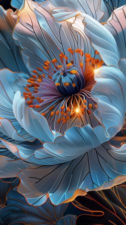 flowers wallpaper, blossoms, blooming, background for mobile wallpaper (vertical)