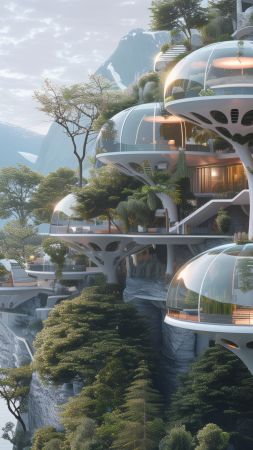 mountains wallpaper, greenery, nature, background for mobile wallpaper (vertical)