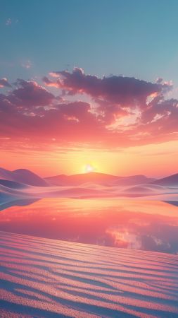 clouds wallpaper, ocean, waves, background for mobile wallpaper (vertical)