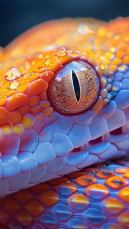 snake wallpaper, yellow, user profile, background for mobile wallpaper (vertical)