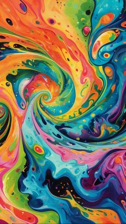 Background wallpaper, hues, brushstrokes, background for mobile wallpaper (vertical)