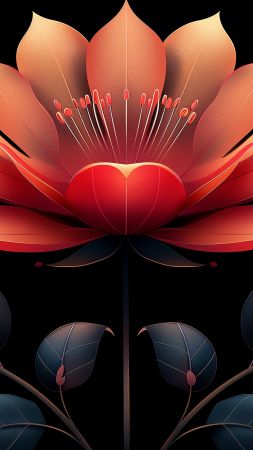 flowers wallpaper, blossoms, blooms, background for mobile wallpaper (vertical)