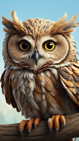 owl wallpaper, night, wildlife, background for mobile wallpaper (vertical)
