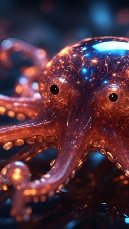 alien wallpaper, dark, mysterious, background for mobile wallpaper (vertical)