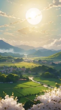 blossom wallpaper, peaks, alpine, background for mobile wallpaper (vertical)