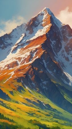 Mountains wallpaper, sky, wilderness, background for mobile wallpaper (vertical)