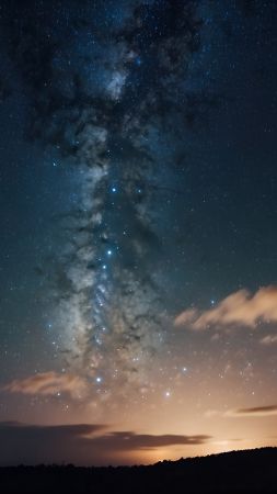 space wallpaper, cosmos, Milky Way, background for mobile wallpaper (vertical)