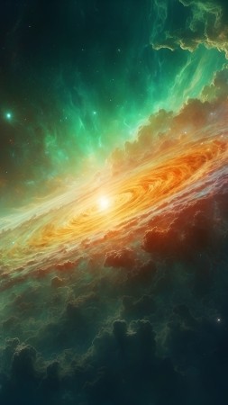 galaxy wallpaper, cosmic starlight, starlight twinkling, background for mobile wallpaper (vertical)