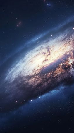 Simple space backgrounds wallpaper, dark matter, solar system, background for mobile wallpaper (vertical)