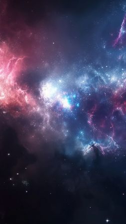 Simple space backgrounds wallpaper, galaxy, starry, background for mobile wallpaper (vertical)