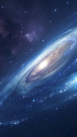 Simple space backgrounds wallpaper, night sky, starry, background for mobile wallpaper (vertical)