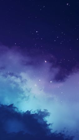 Simple space backgrounds wallpaper, dark blue, celestial, background for mobile wallpaper (vertical)