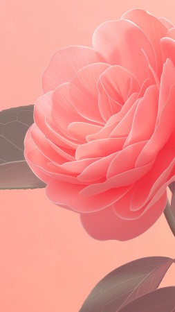rose wallpaper, pink, camellia, background for mobile wallpaper (vertical)