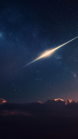 shooting star wallpaper, celestial, astronomical, background for mobile wallpaper (vertical)