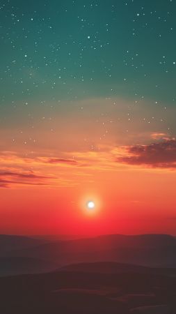 space wallpaper, night, dark, background for mobile wallpaper (vertical)