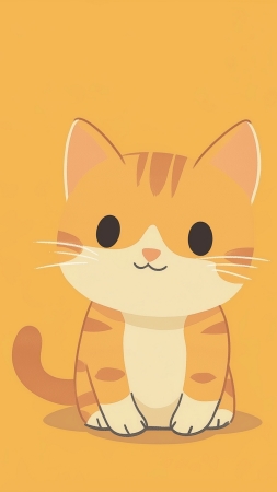 kitten wallpaper, cute, simple background, background for mobile wallpaper (vertical)