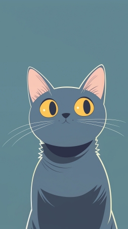 kitten wallpaper, cute, simple background, background for mobile wallpaper (vertical)