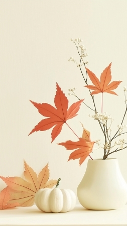 fall wallpaper, cozy, peaceful, background for mobile wallpaper (vertical)