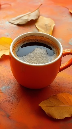 fall wallpaper, serene, tranquil, background for mobile wallpaper (vertical)