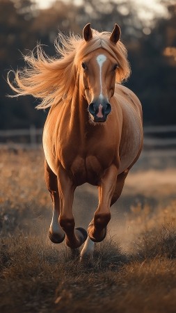 horse wallpaper, equine, pasture, background for mobile wallpaper (vertical)