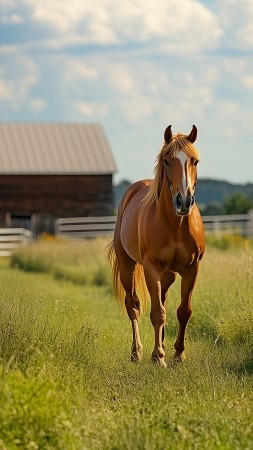 horse wallpaper, riding, rural, background for mobile wallpaper (vertical)