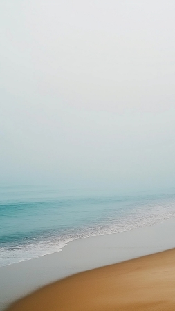 4k beach wallpaper, tranquil waves, gentle surf, background for mobile wallpaper (vertical)