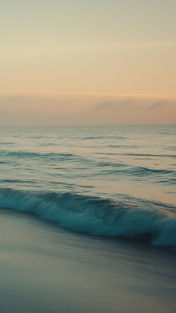 beach wallpaper, calm, seaside, background for mobile wallpaper (vertical)