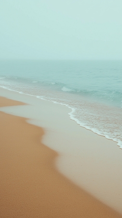 beach wallpaper, tranquil, peaceful, background for mobile wallpaper (vertical)