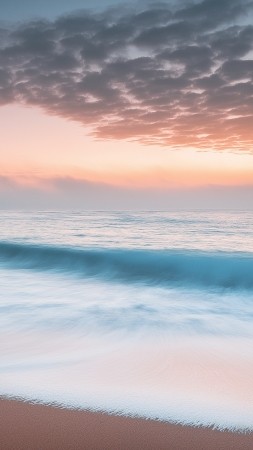 beach wallpaper, calm, tranquil, background for mobile wallpaper (vertical)