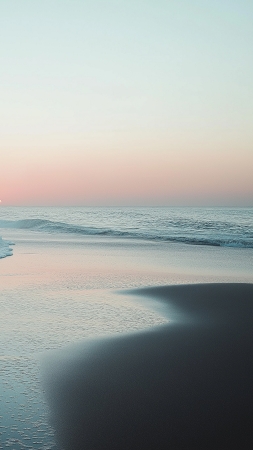 beach wallpaper, tranquil, oceanfront, background for mobile wallpaper (vertical)