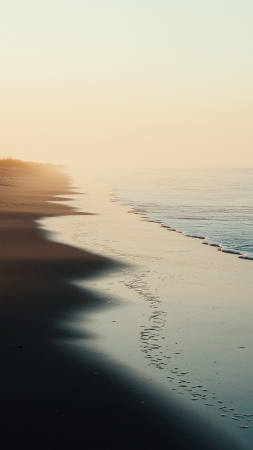 beach wallpaper, sandy, coastal, background for mobile wallpaper (vertical)