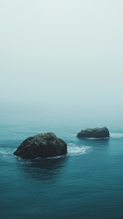 deep ocean wallpaper, tranquility, deep blue, background for mobile wallpaper (vertical)