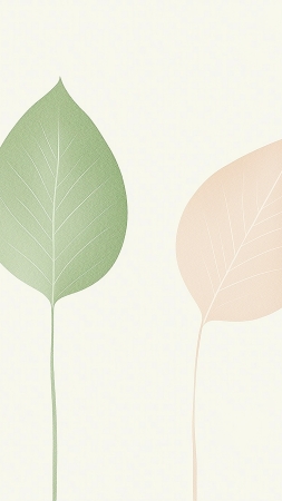 leaves wallpaper, minimal, foliage, background for mobile wallpaper (vertical)