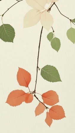 leaf wallpaper, autumn, foliage, background for mobile wallpaper (vertical)