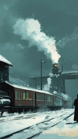 steampunk wallpaper, engine, vintage, background for mobile wallpaper (vertical)