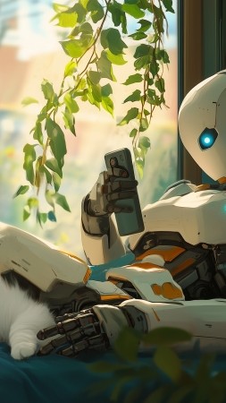 lofi wallpaper, lazy, lounge, background for mobile wallpaper (vertical)