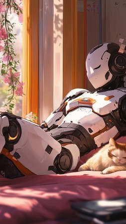 lofi wallpaper, cozy, chill, background for mobile wallpaper (vertical)