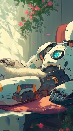 lofi wallpaper, lazy, lounge, background for mobile wallpaper (vertical)