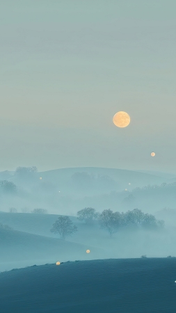 Sky wallpaper, peaceful, gradient hues, background for mobile wallpaper (vertical)