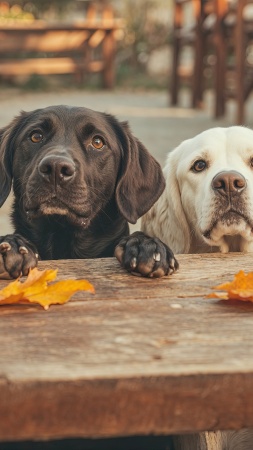 dogs thanksgiving wallpaper, gratitude, family gathering, background for mobile wallpaper (vertical)