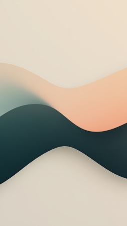 curved shapes wallpaper, fluid forms, dynamic movement, background for mobile wallpaper (vertical)