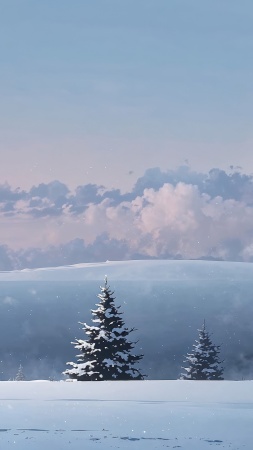 christmas wallpaper wallpaper, winter wonderland, cozy cabin, background for mobile wallpaper (vertical)