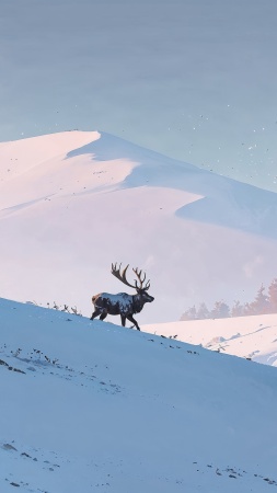 christmas wallpaper wallpaper, winter wonderland, sledding, background for mobile wallpaper (vertical)