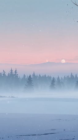 xmas wallpaper, landscape, festive, background for mobile wallpaper (vertical)