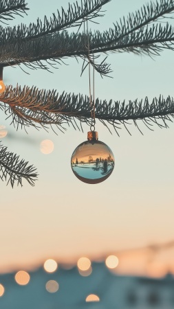 christmas wallpaper, minimal design, holiday decor, background for mobile wallpaper (vertical)